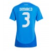 Damen Fußballbekleidung Italien Federico Dimarco #3 Heimtrikot EM 2024 Kurzarm
